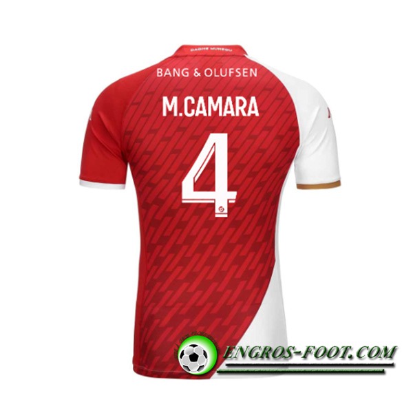 Maillot de Foot AS Monaco (M.CAMARA #4) 2023/2024 Domicile
