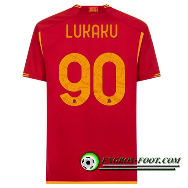 Maillot de Foot As Rome (LUKAKU #90) 2023/2024 Domicile