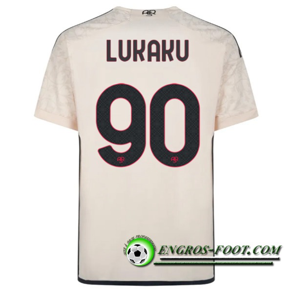 Maillot de Foot As Rome (LUKAKU #90) 2023/2024 Exterieur