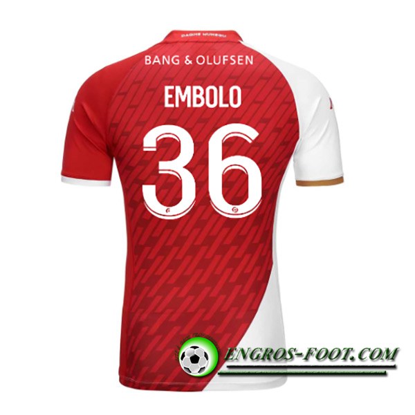 Maillot de Foot AS Monaco (EMBOLO #36) 2023/2024 Domicile