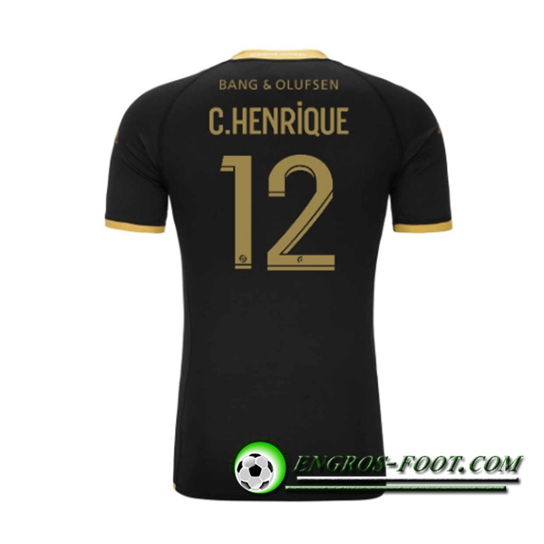 Maillot de Foot AS Monaco (C.HENRIQUE #12) 2023/2024 Exterieur