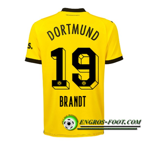 Maillot de Foot Dortmund BVB (BRANDT #19) 2023/2024 Domicile