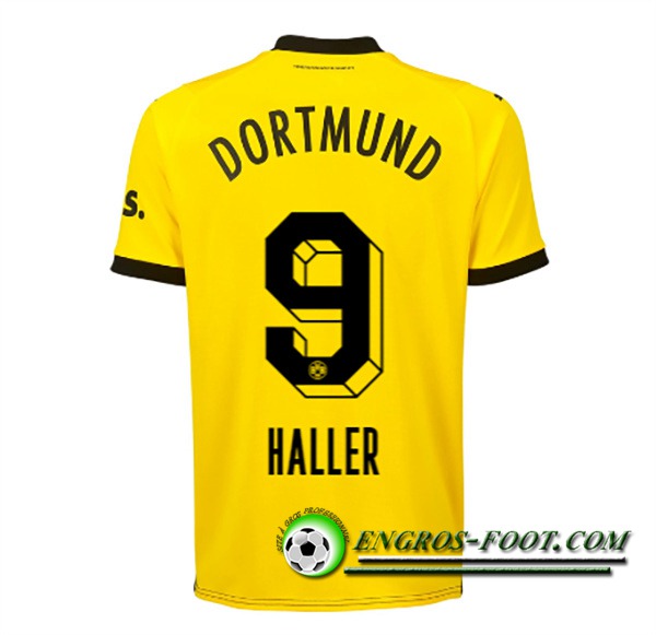 Maillot de Foot Dortmund BVB (HALLER #9) 2023/2024 Domicile