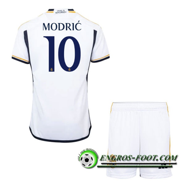 Maillot de Foot Real Madrid (MODRIC #10) Enfants 2023/2024 Domicile