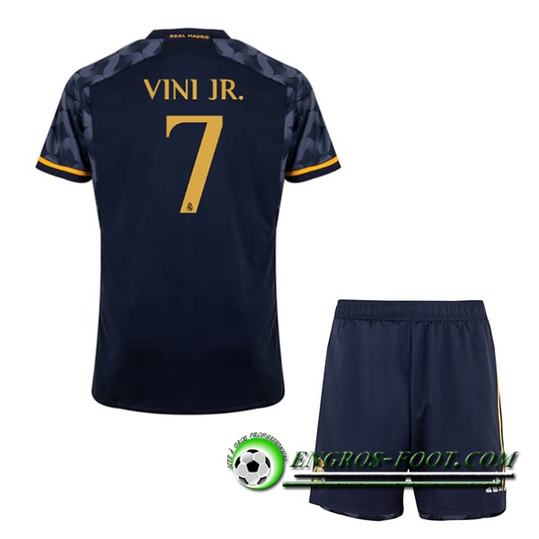 Maillot de Foot Real Madrid (VINI JR. #7) Enfants 2023/2024 Exterieur