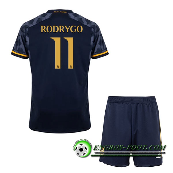 Maillot de Foot Real Madrid (RODRYGO #11) Enfants 2023/2024 Exterieur