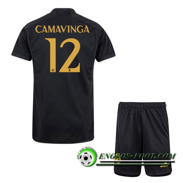 Maillot de Foot Real Madrid (CAMAVINGA #12) Enfants 2023/2024 Third