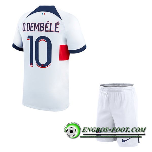 Maillot de Foot PSG (O.DEMBÉLÉ #10) Enfants 2023/2024 Exterieur