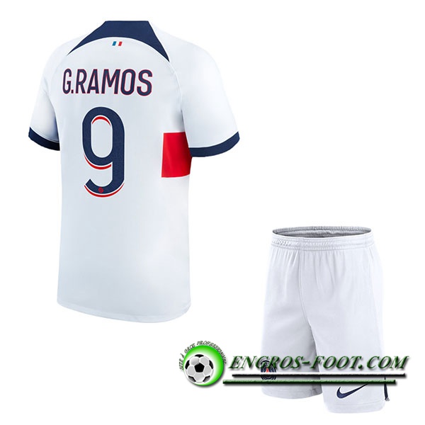 Maillot de Foot PSG (G.RAMOS #9) Enfants 2023/2024 Exterieur