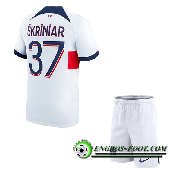 Maillot de Foot PSG (SKRINIAR #37) Enfants 2023/2024 Exterieur