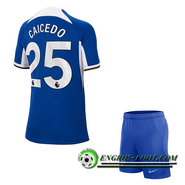 Maillot de Foot Chelsea (CAICEDO #25) Enfants 2023/2024 Domicile