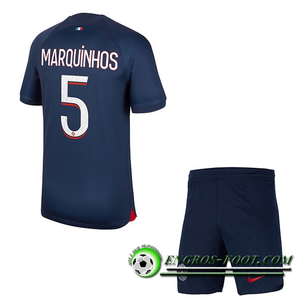 Maillot de Foot PSG (MARQUINHOS #5) Enfants 2023/2024 Domicile