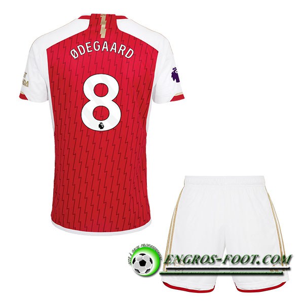 Maillot de Foot Arsenal (ØDEGAARD #8) Enfants 2023/2024 Domicile