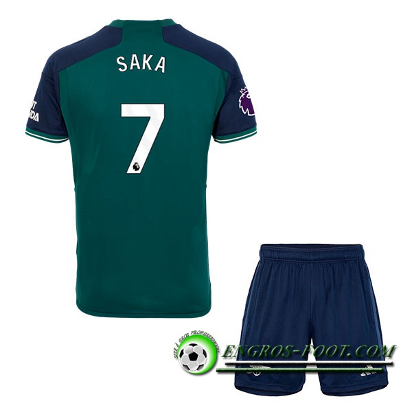 Maillot de Foot Arsenal (SAKA #7) Enfants 2023/2024 Third