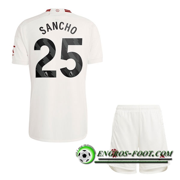 Maillot de Foot Manchester United (SANCHO #25) Enfants 2023/2024 Third