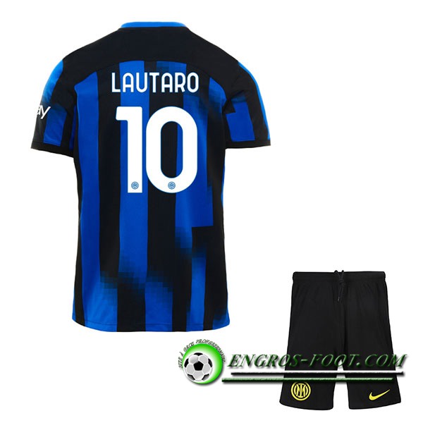 Maillot de Foot Inter Milan (LAUTARO #10) Enfants 2023/2024 Domicile