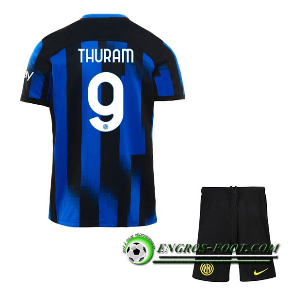 Maillot de Foot Inter Milan (THURAM #9) Enfants 2023/2024 Domicile