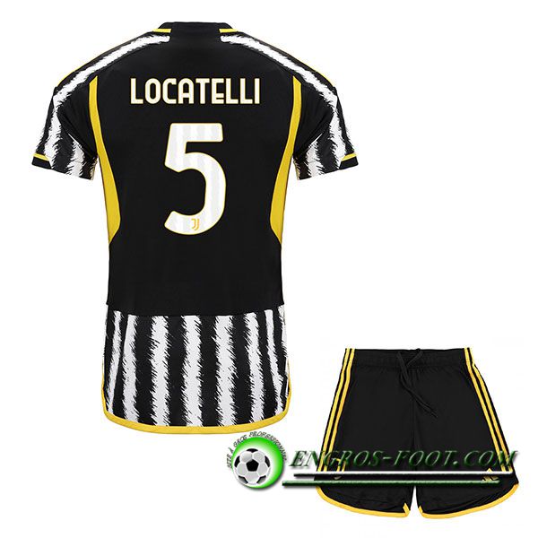 Maillot de Foot Juventus (LOCATELLI #5) Enfants 2023/2024 Domicile