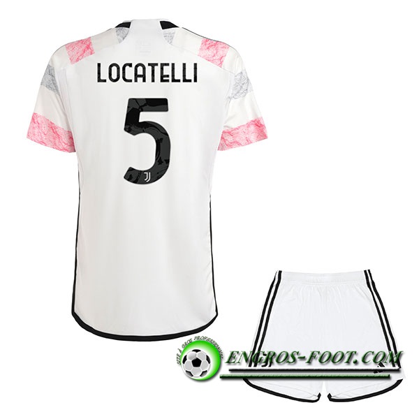 Maillot de Foot Juventus (LOCATELLI #5) Enfants 2023/2024 Exterieur
