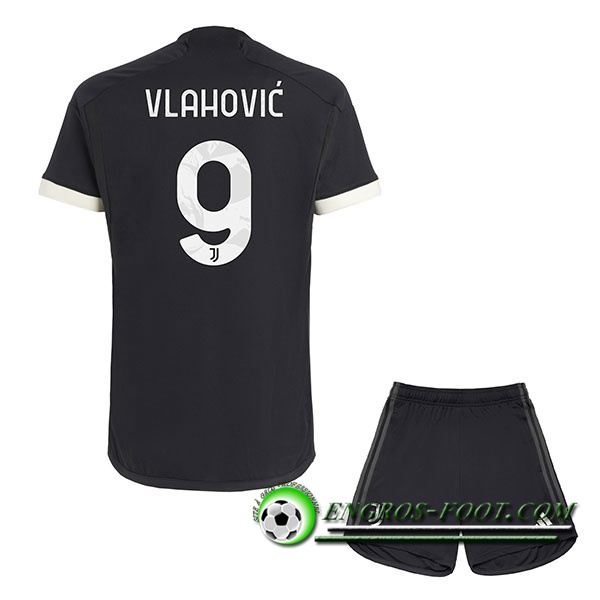 Maillot de Foot Juventus (VLAHOVIC #9) Enfants 2023/2024 Third