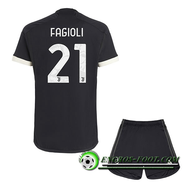 Maillot de Foot Juventus (FAGIOLI #21) Enfants 2023/2024 Third