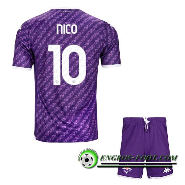 Maillot de Foot ACF Fiorentina (NICO #10) Enfants 2023/2024 Domicile