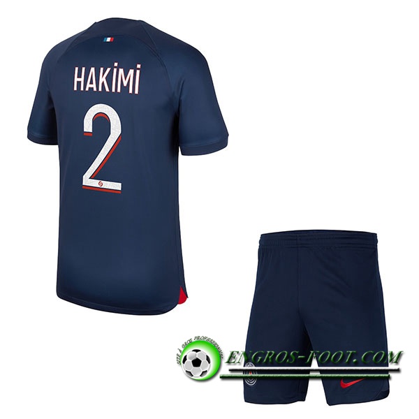 Maillot de Foot PSG (HAKIMI #2) Enfants 2023/2024 Domicile