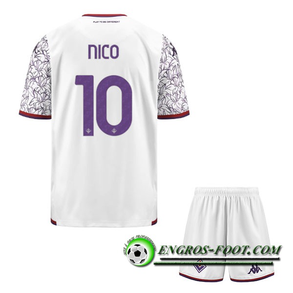 Maillot de Foot ACF Fiorentina (NICO #10) Enfants 2023/2024 Exterieur