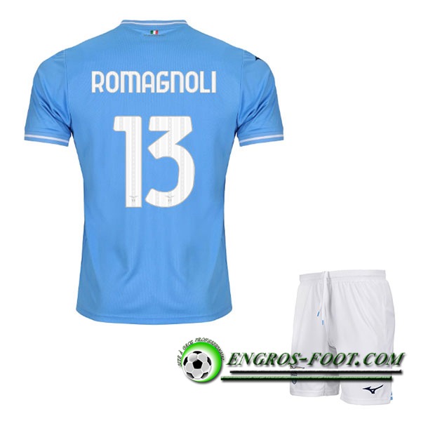 Maillot de Foot SS Lazio (ROMAGNOLI #13) Enfants 2023/2024 Domicile