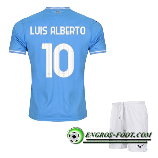 Maillot de Foot SS Lazio (LUIS ALBERTO #10) Enfants 2023/2024 Domicile