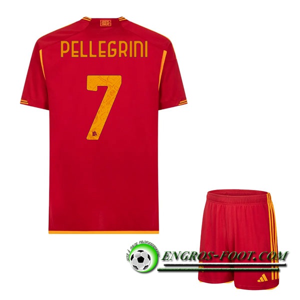 Maillot de Foot As Rome (PELLEGRINI #7) Enfants 2023/2024 Domicile