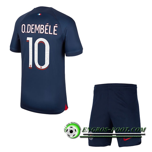 Maillot de Foot PSG (O.DEMBÉLÉ #10) Enfants 2023/2024 Domicile