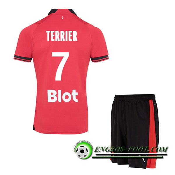 Maillot de Foot Stade Rennais (TERRIER #7) Enfants 2023/2024 Domicile