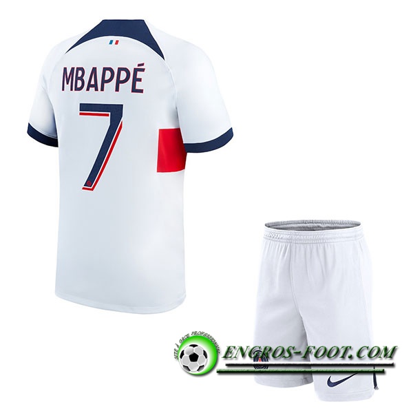 Maillot de Foot PSG (MBAPPÉ #7) Enfants 2023/2024 Exterieur