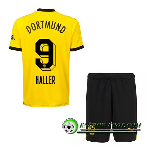 Maillot de Foot Dortmund BVB (HALLER #9) Enfants 2023/2024 Domicile