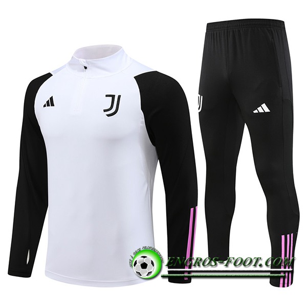 Ensemble Survetement de Foot Juventus Blanc 2023/2024 -04