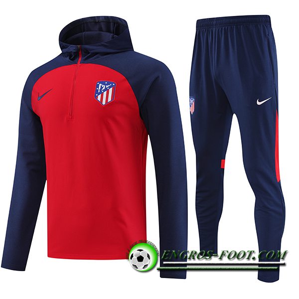 Ensemble Survetement Veste A Capuche Atletico Madrid Rouge 2023/2024