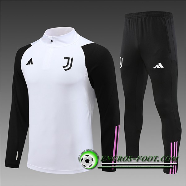 Ensemble Survetement de Foot Juventus Enfant Blanc 2023/2024