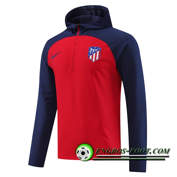 Sweatshirt Training Capuche Atletico Madrid Rouge 2023/2024