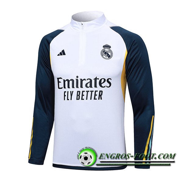 Sweatshirt Training Real Madrid Blanc 2023/2024 -05