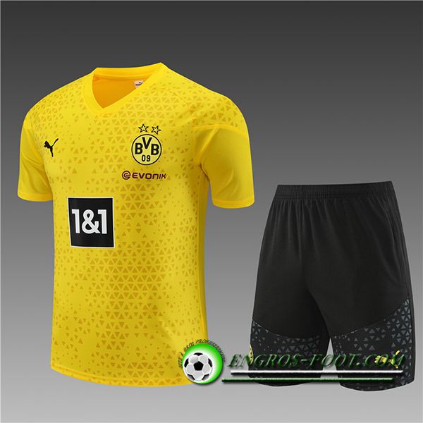 Training T-Shirts + Short Dortmund Enfant Jaune 2023/2024