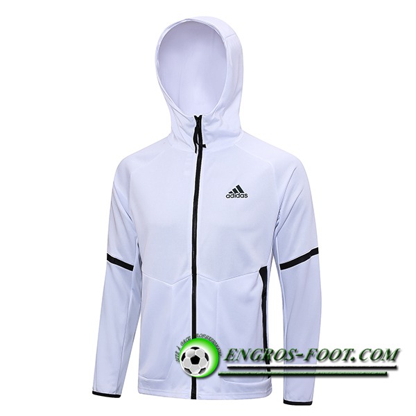 Veste A Capuche Adidas Blanc 2023/2024