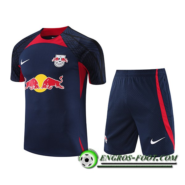 Ensemble Training T-Shirts + Shorts RB Leipzig Bleu Marine 2023/2024