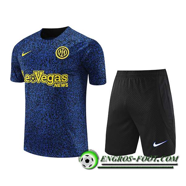 Ensemble Training T-Shirts + Shorts Inter Milan Bleu Marine 2023/2024