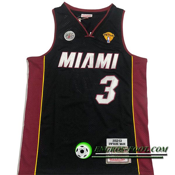 Maillot Miami Heat (WADE #3) 2023/24 Noir -08