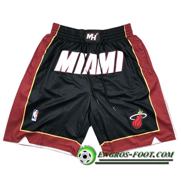 Shorts NBA Miami Heat 2023/24 Noir/Rouge -02