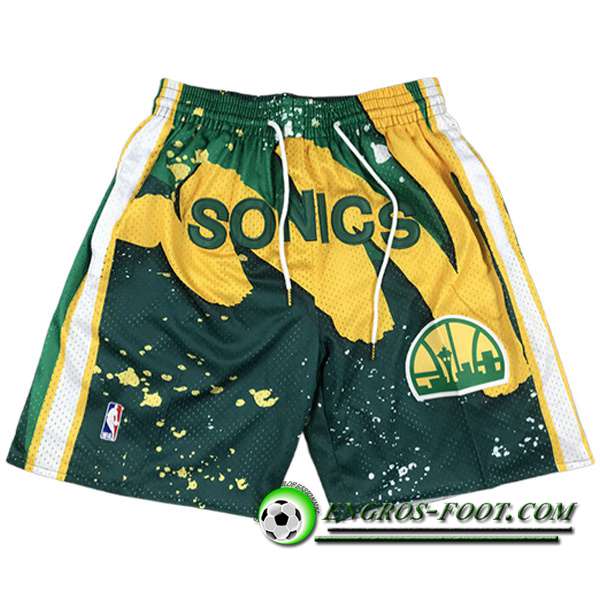 Shorts NBA Oklahoma City Thunder 2023/24 Vert/Jaune