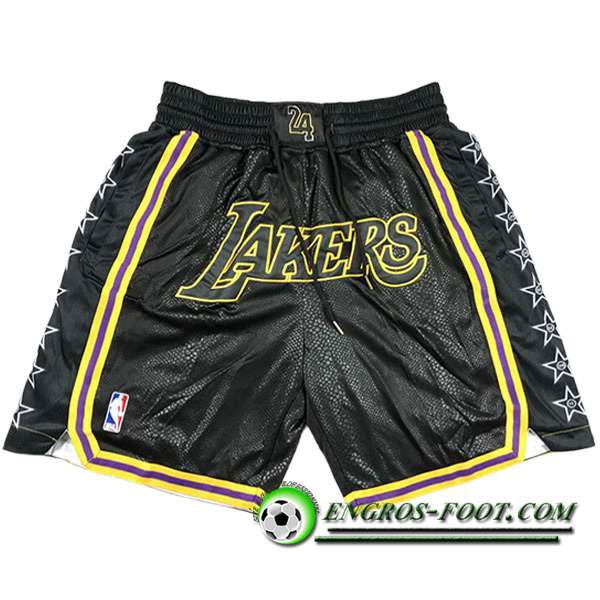 Shorts NBA Los Angeles Lakers 2023/24 Noir -02