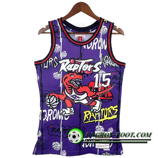 Maillot Toronto Raptors (CARTER #15) 2023/24 Pourpre -02