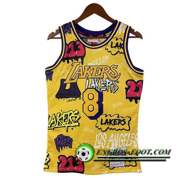 Maillot Los Angeles Lakers (BRYANT #8) 2023/24 Jaune -03